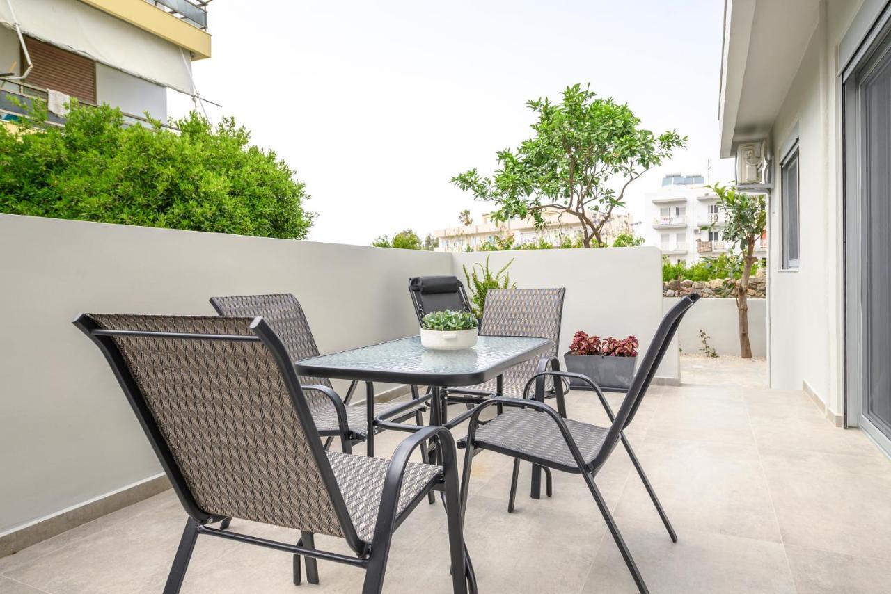 Aetherius Executive Suite 5 Min To Beach Kos Bagian luar foto