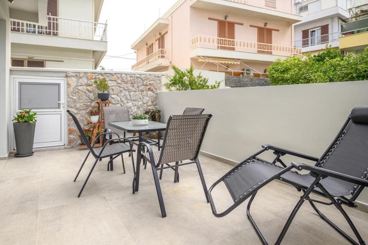 Aetherius Executive Suite 5 Min To Beach Kos Bagian luar foto